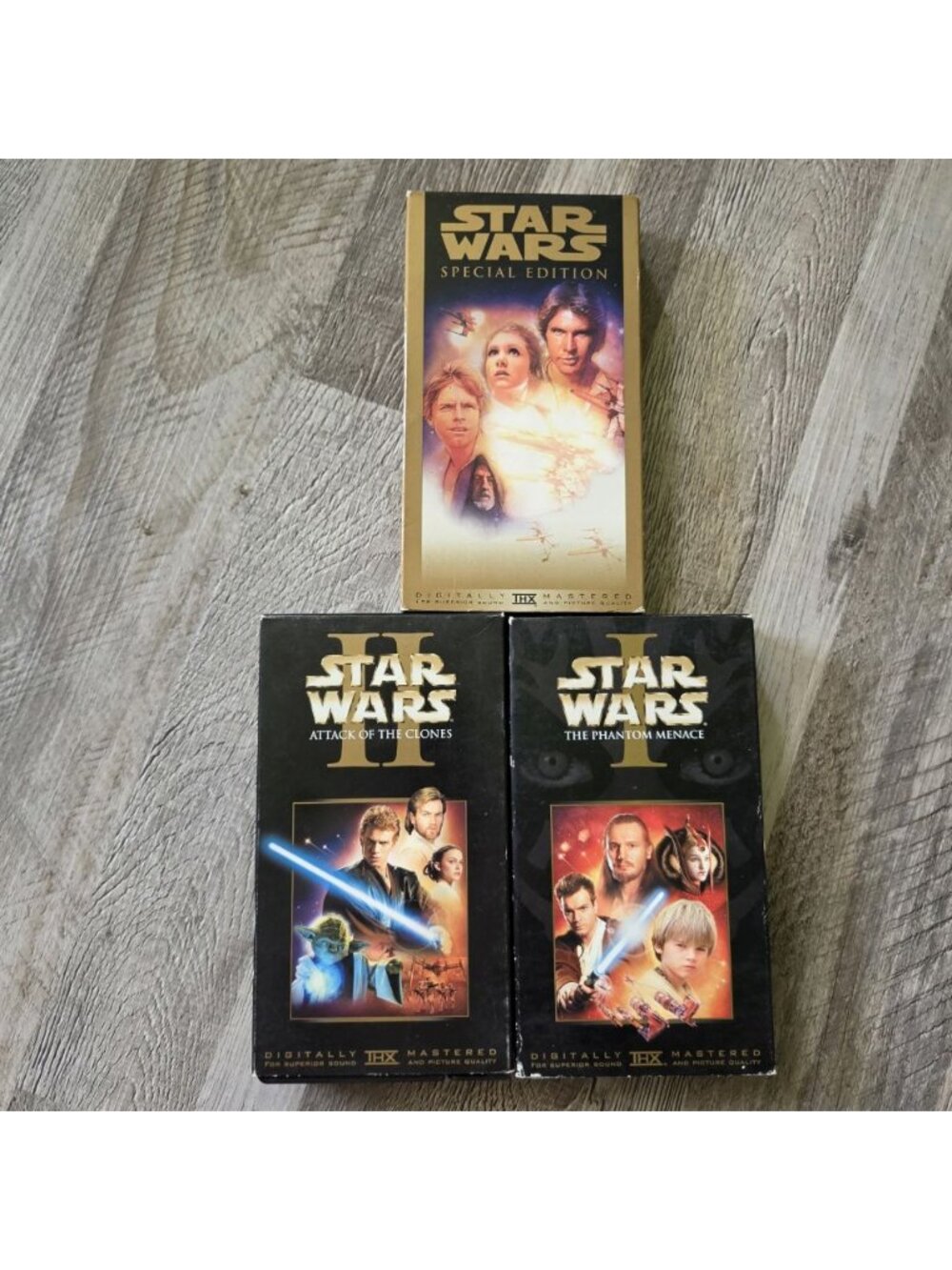 Star Wars VHS Lot Special Edition Episode I II THX Digitally Mastered Sci-Fi
